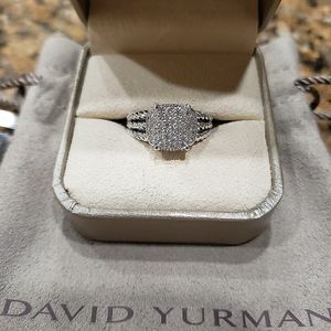 David Yurman Wheaton Petite Pave Diamond Ring